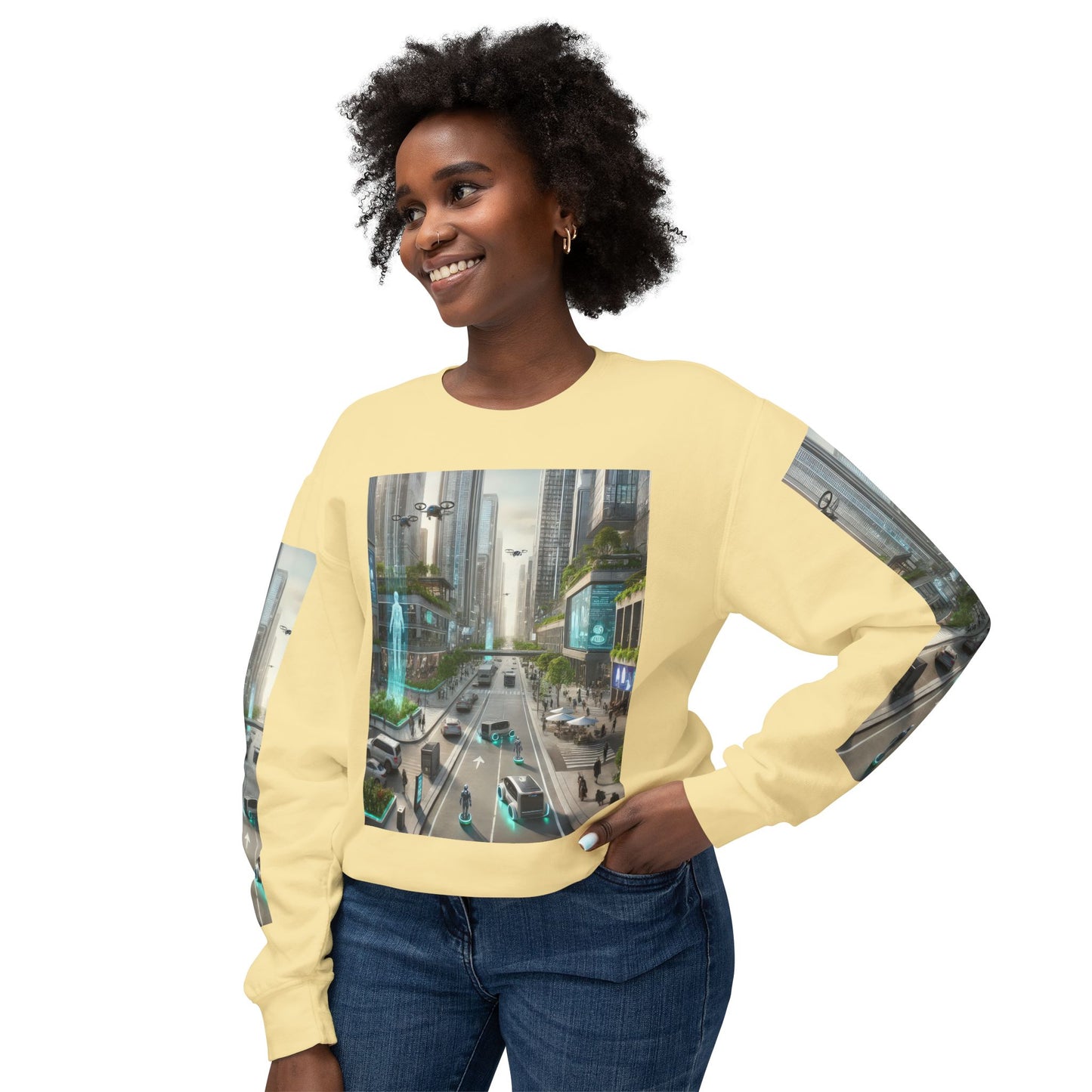 Unisex Lightweight Crewneck Sweatshirt