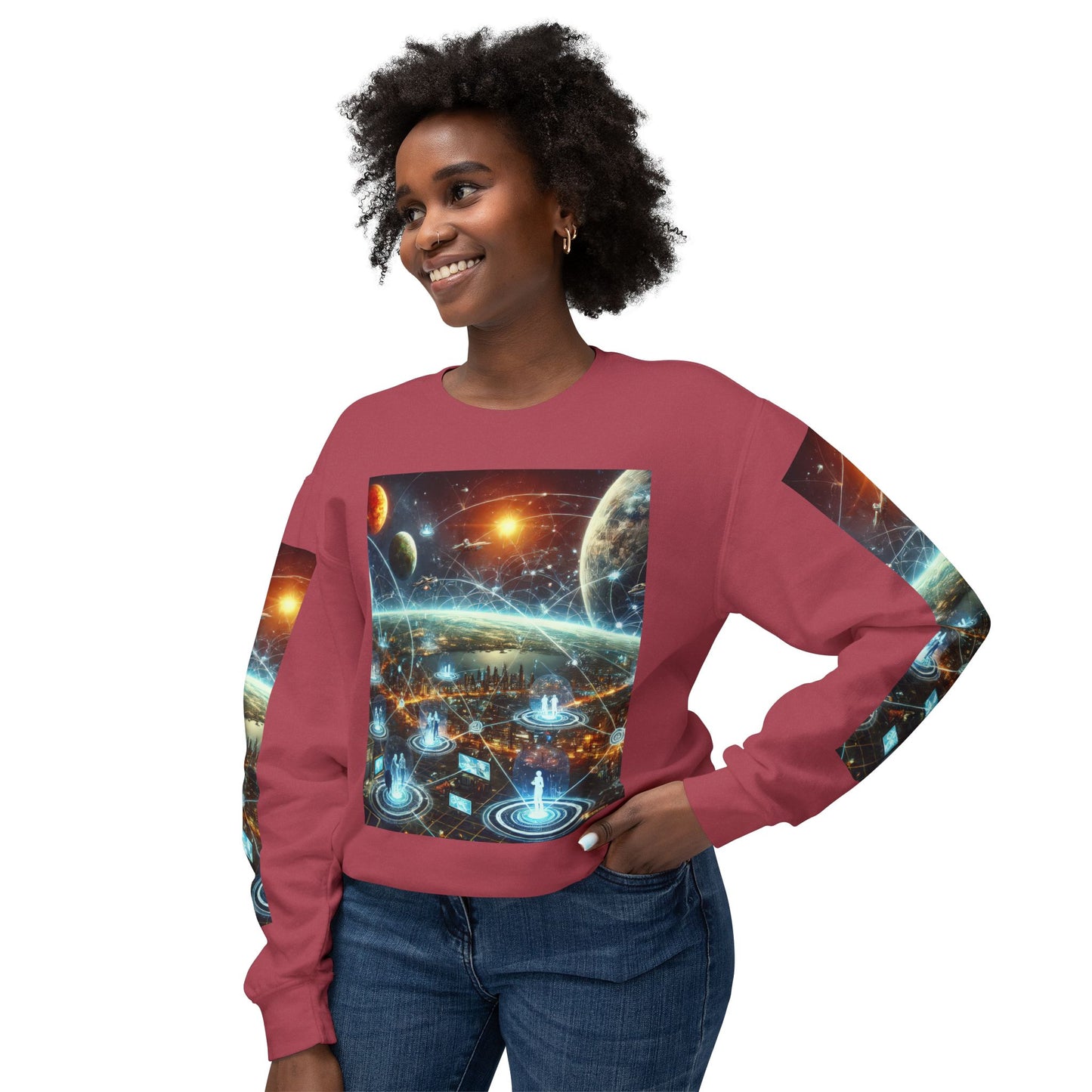 Unisex Lightweight Crewneck Sweatshirt