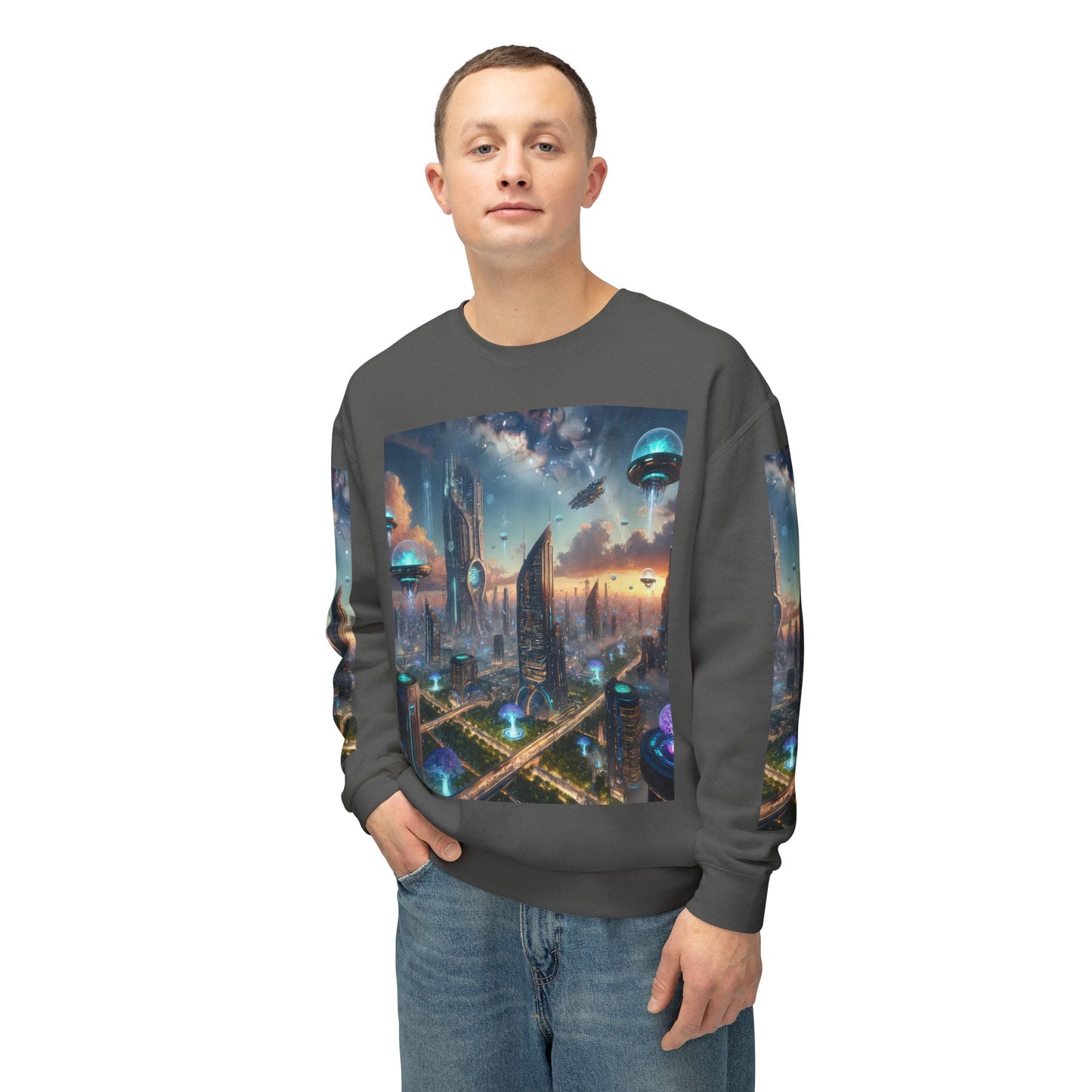 Unisex Lightweight Crewneck Sweatshirt