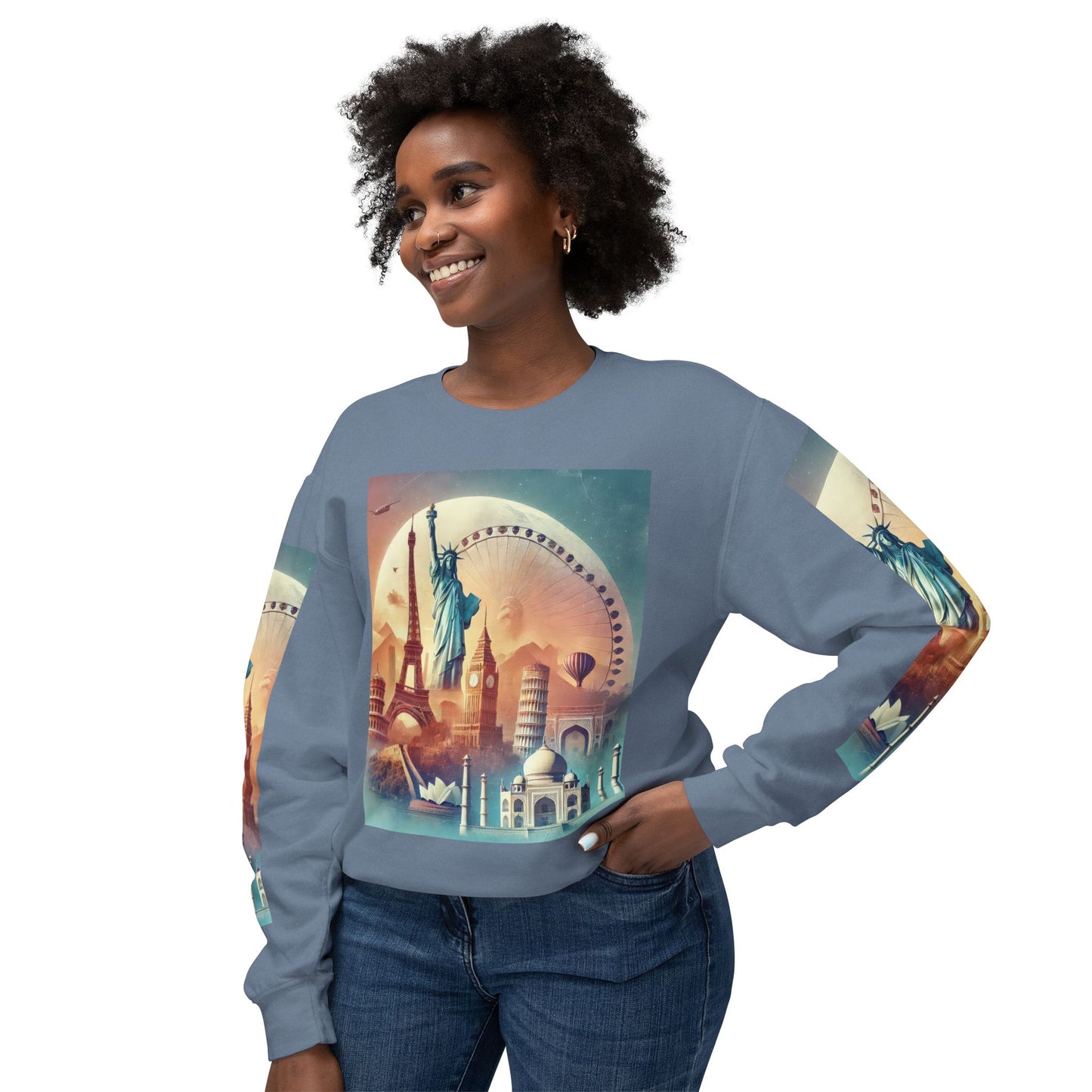 Unisex Lightweight Crewneck Sweatshirt