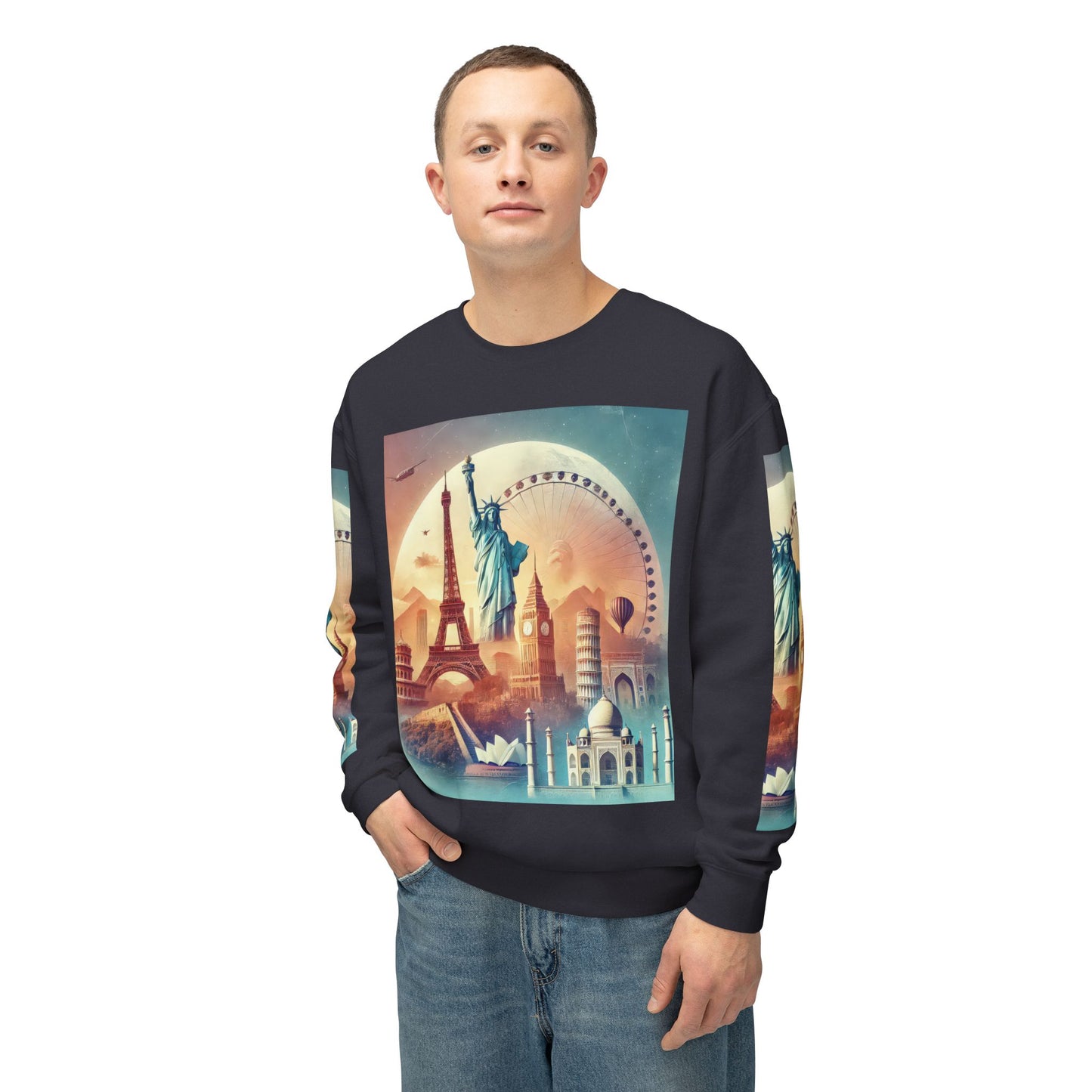 Unisex Lightweight Crewneck Sweatshirt