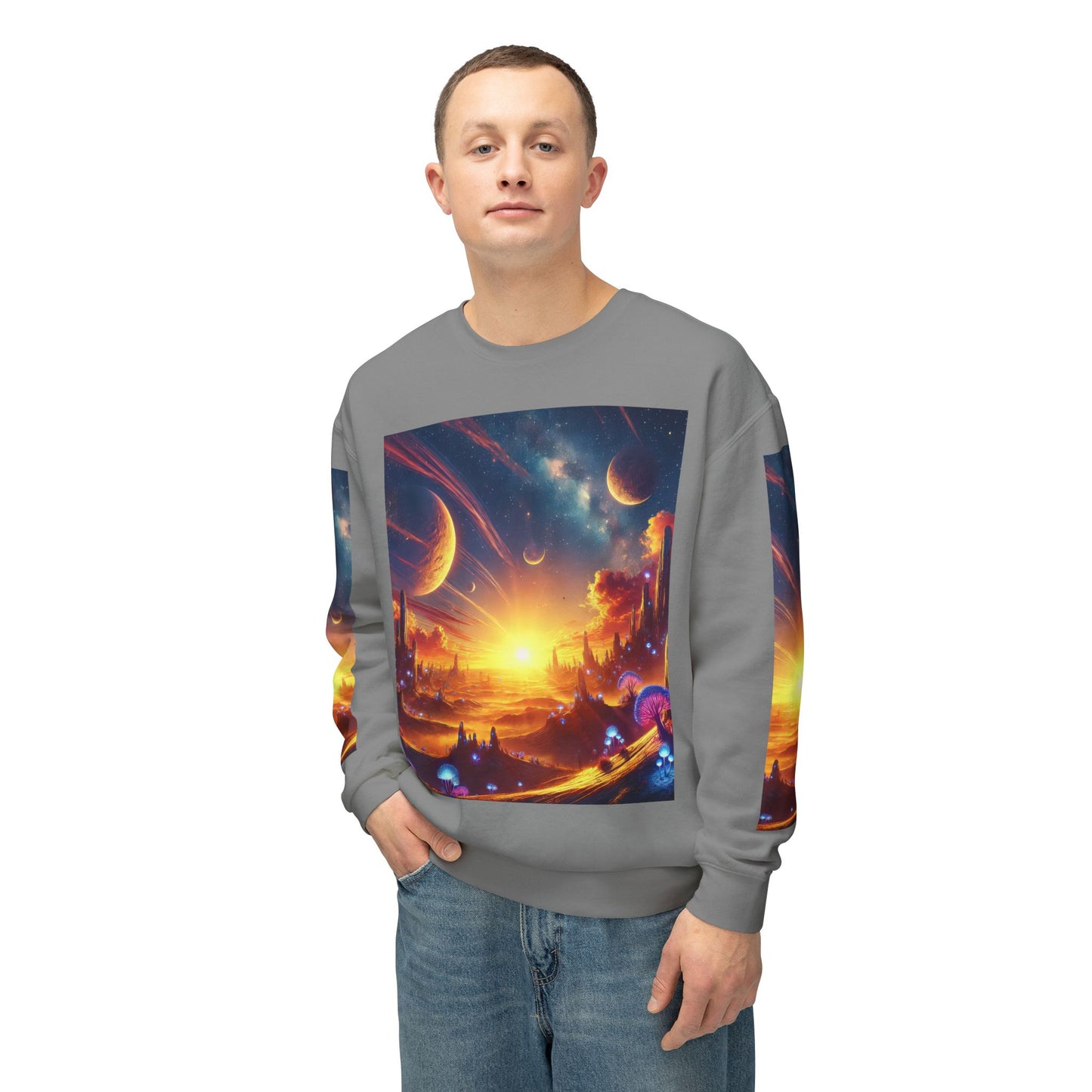 Unisex Lightweight Crewneck Sweatshirt