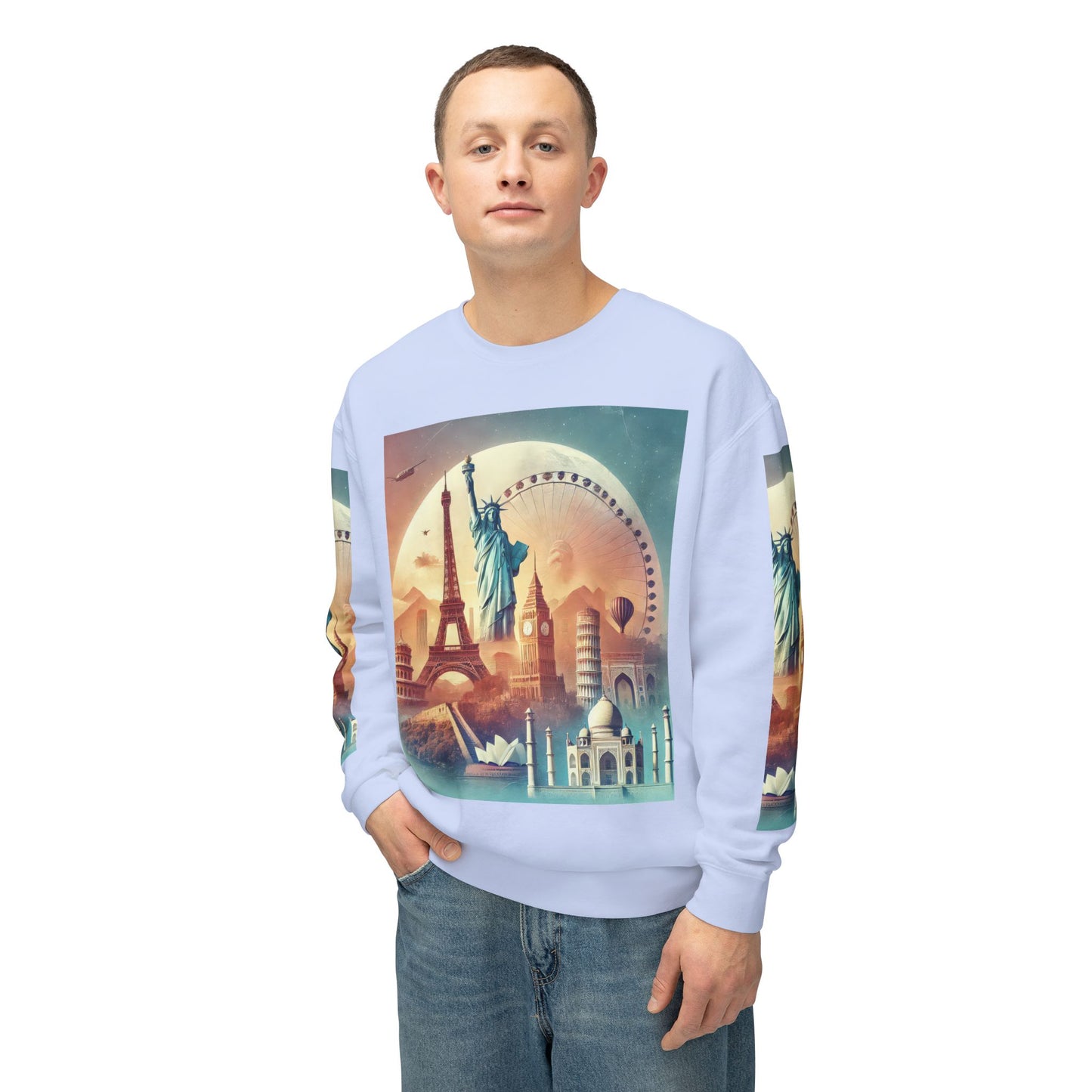 Unisex Lightweight Crewneck Sweatshirt