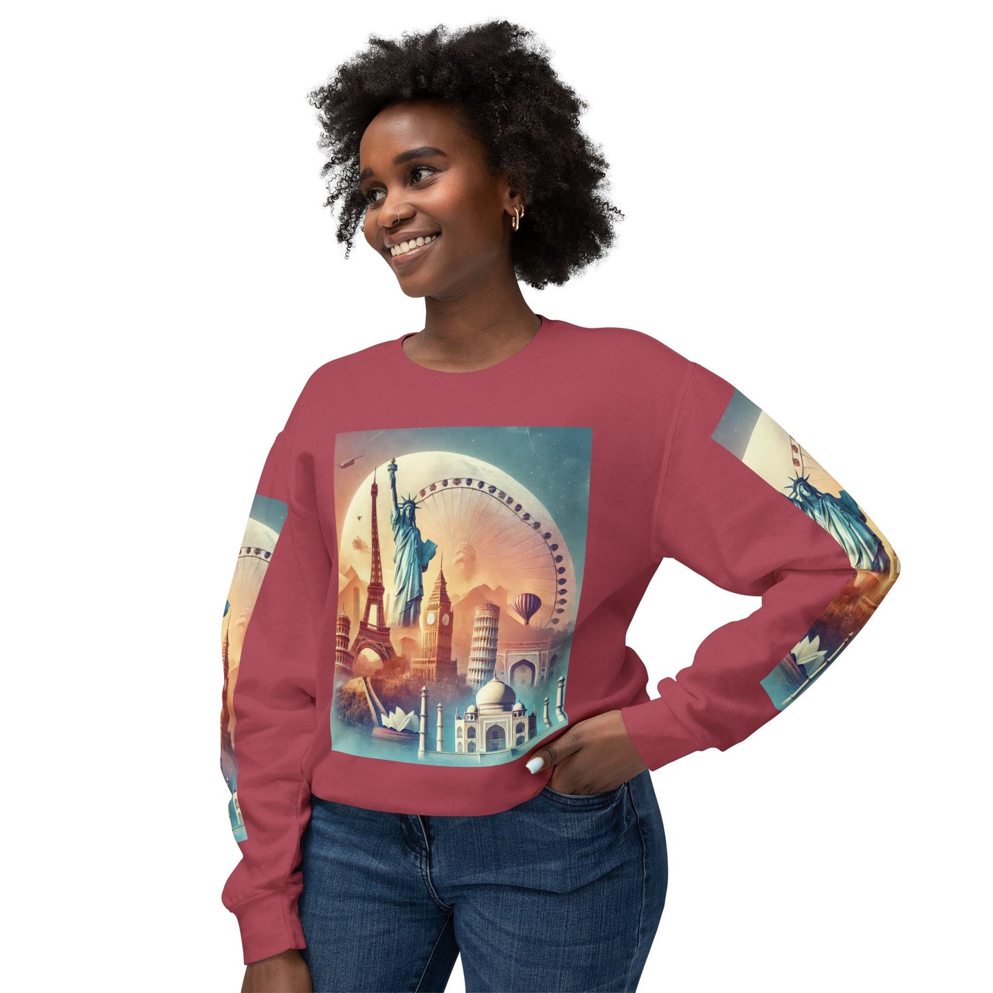 Unisex Lightweight Crewneck Sweatshirt