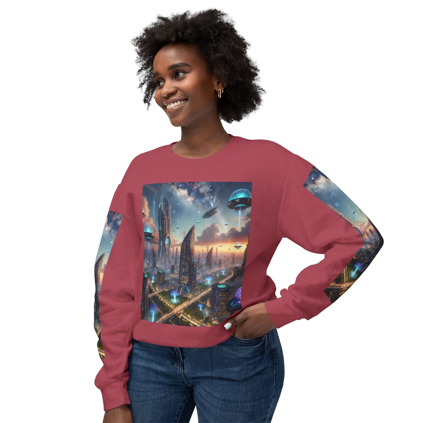 Unisex Lightweight Crewneck Sweatshirt