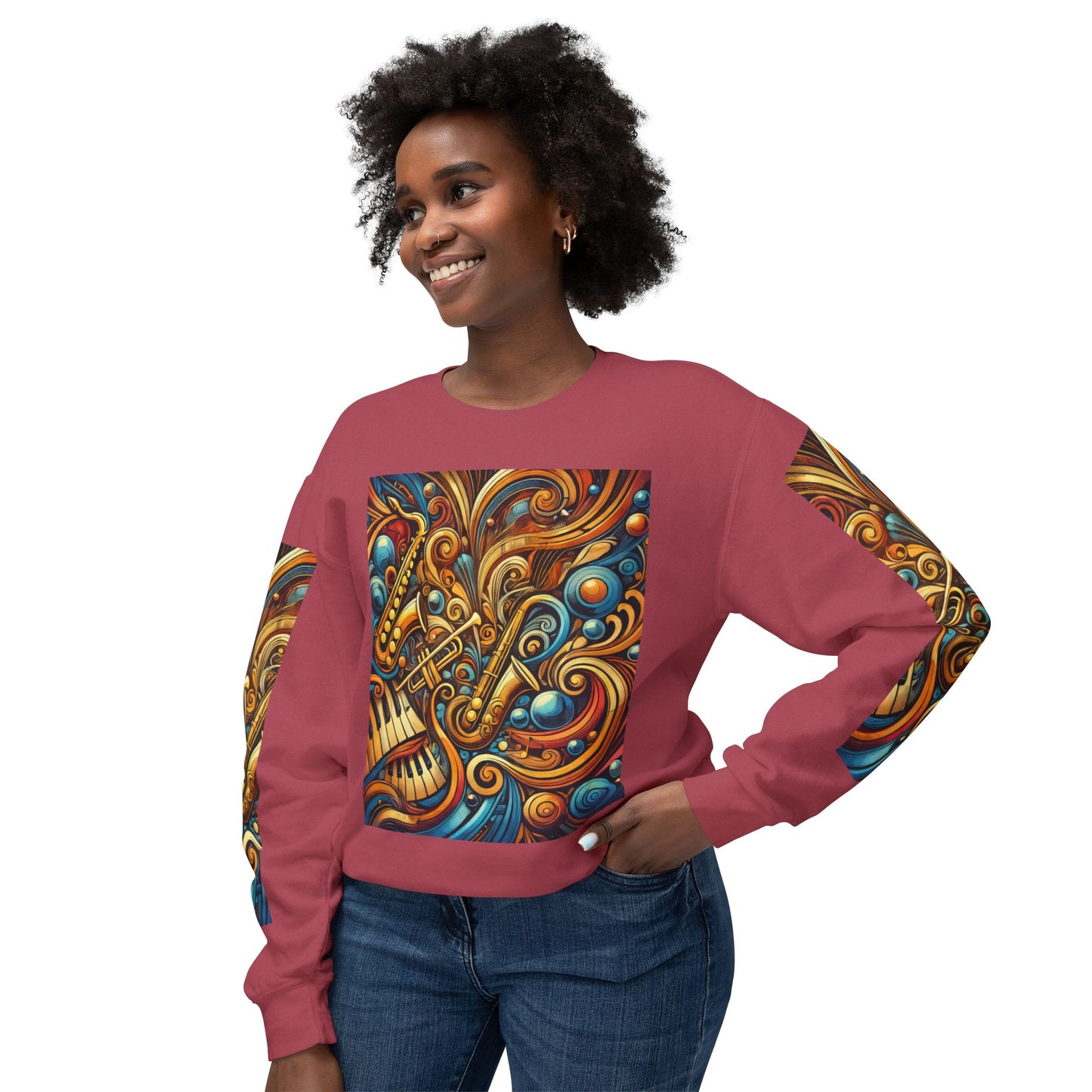 Unisex Lightweight Crewneck Sweatshirt