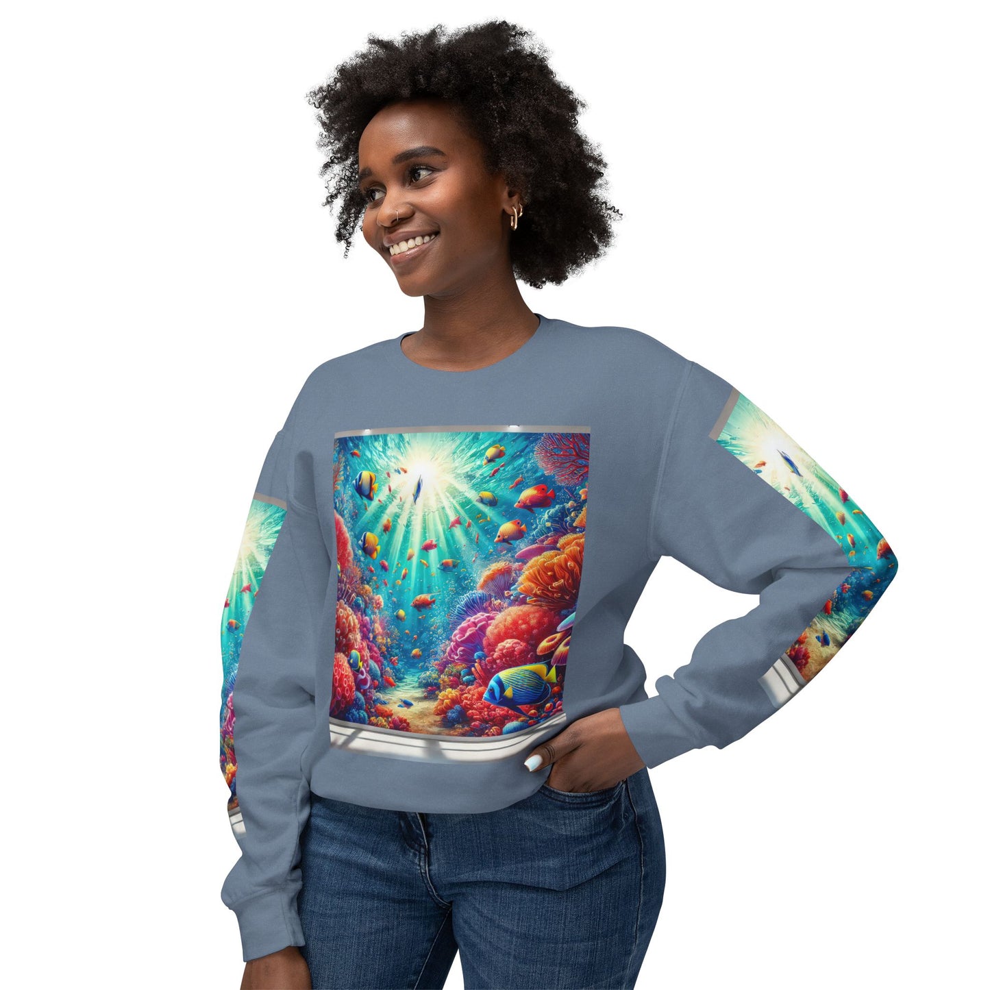 Unisex Lightweight Crewneck Sweatshirt