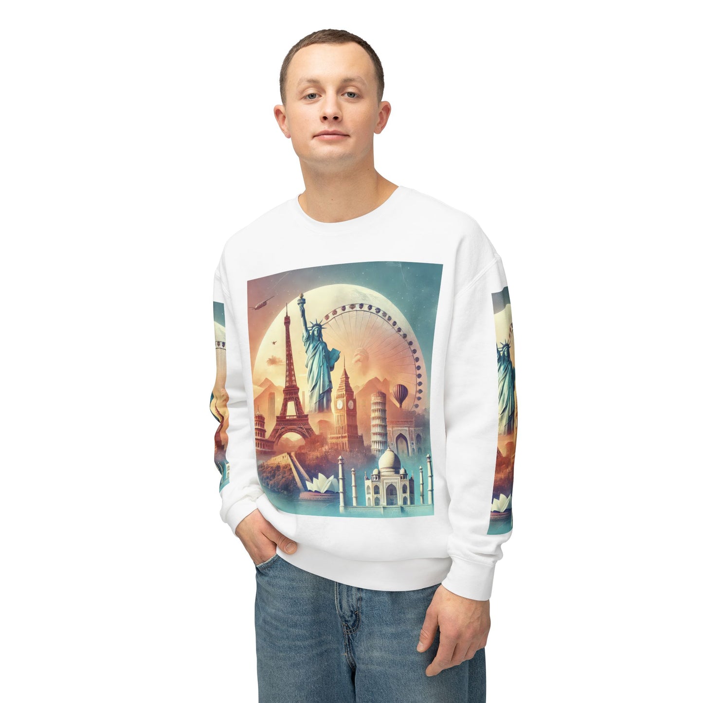 Unisex Lightweight Crewneck Sweatshirt