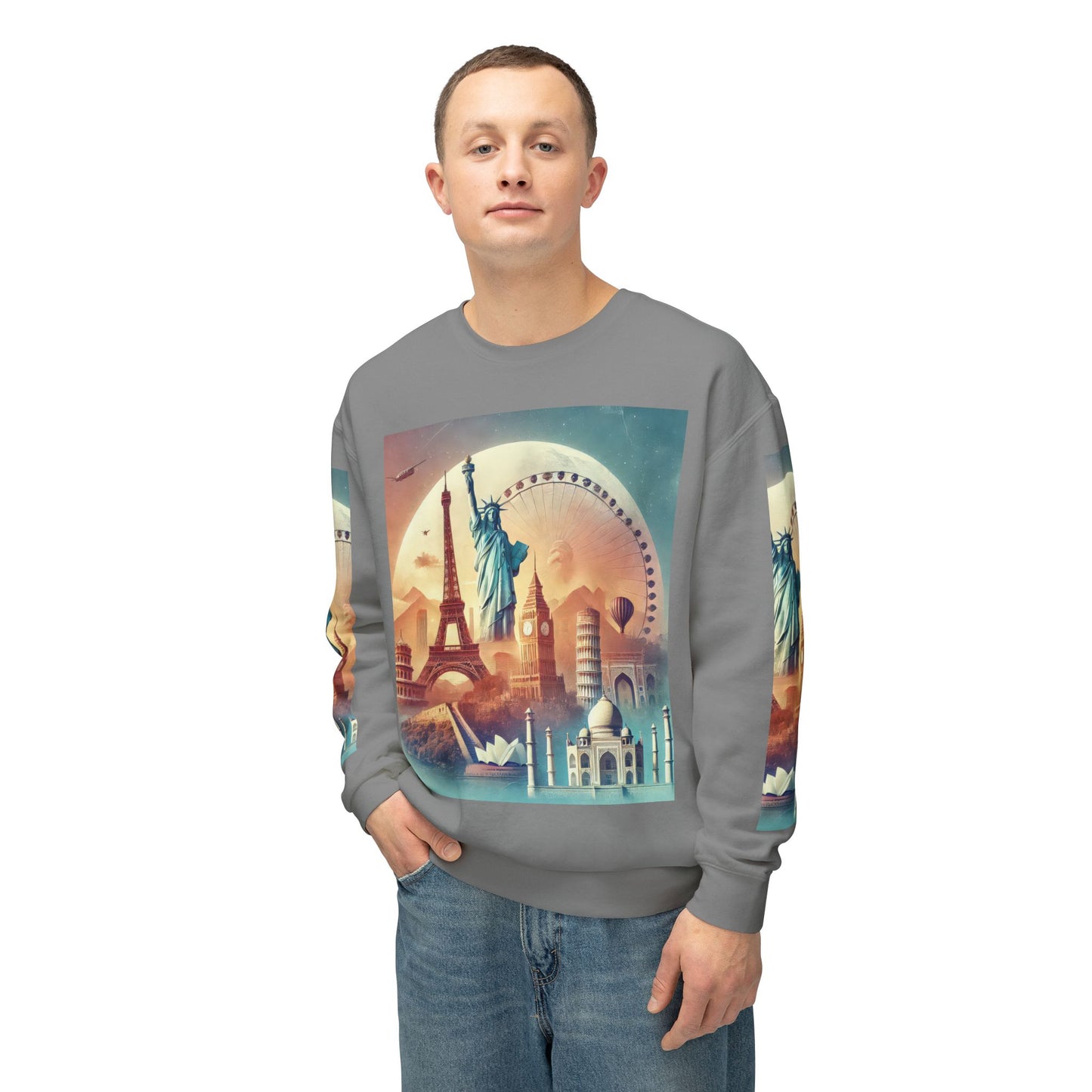 Unisex Lightweight Crewneck Sweatshirt