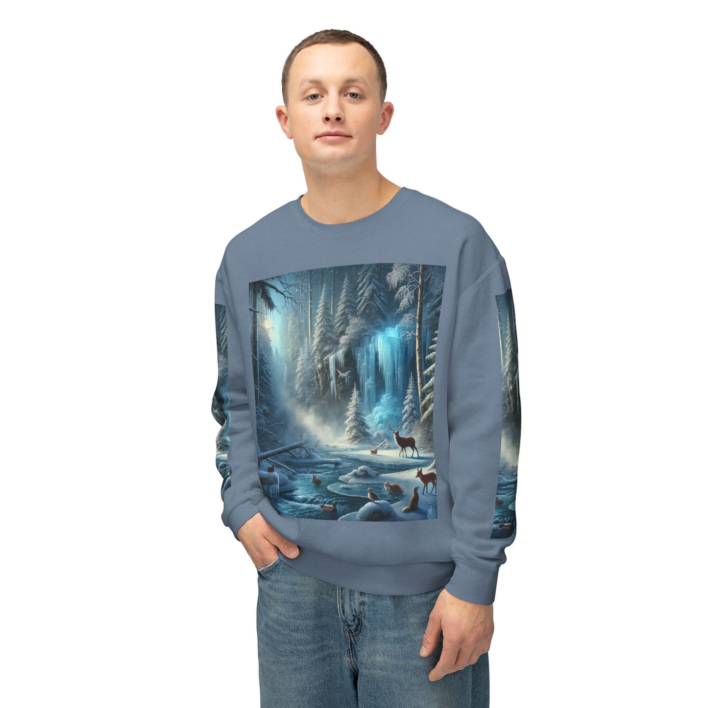 Unisex Lightweight Crewneck Sweatshirt