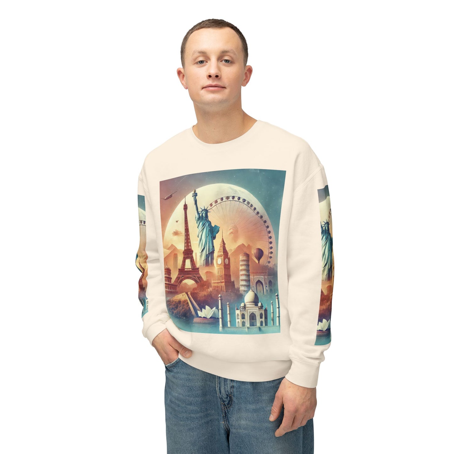 Unisex Lightweight Crewneck Sweatshirt